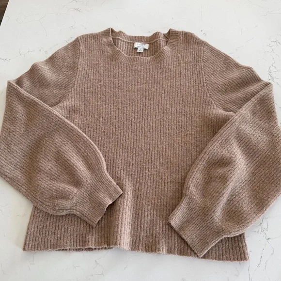 J.Crew Extra Soft Cozy Tan Sweater- Large - Picture 1 of 6